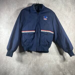 Vintage 80s/90s United States Postal Service USPS Jacket Men Small Blue Carrier